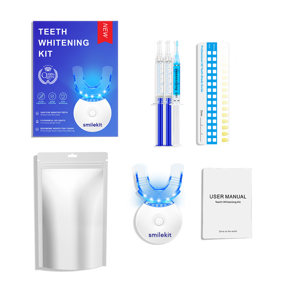 Teeth Whitening With Peroxide - Kit pemutih gigi-5X lampu LED pemutih