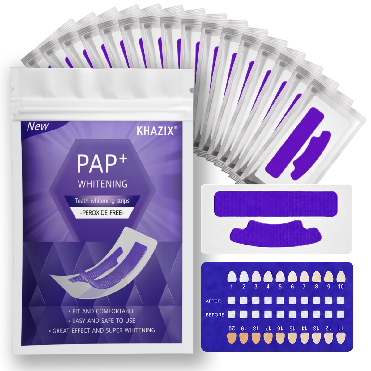 Teeth Whitening Strips Crest - 7 pasang Strip Pemutih Gigi untuk