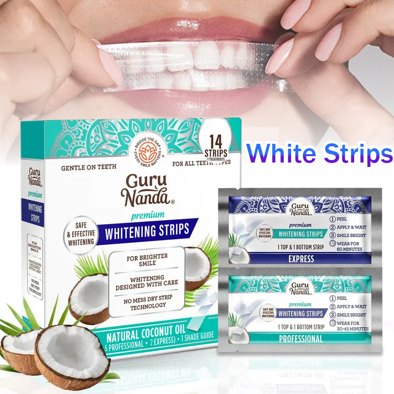 Teeth Whitening With Coconut Oil - 1/2/3 Kotak Strip Putih Minyak Kelapa,