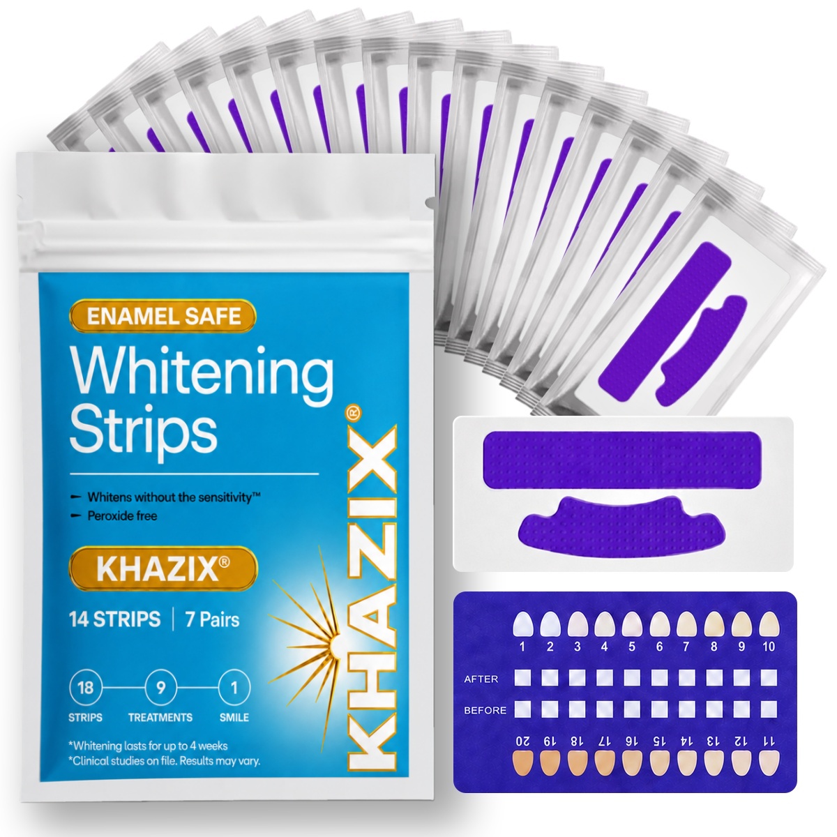 7 pasang Strip Pemutih Gigi un - Teeth Whitening Strips Crest ulasan dan harga