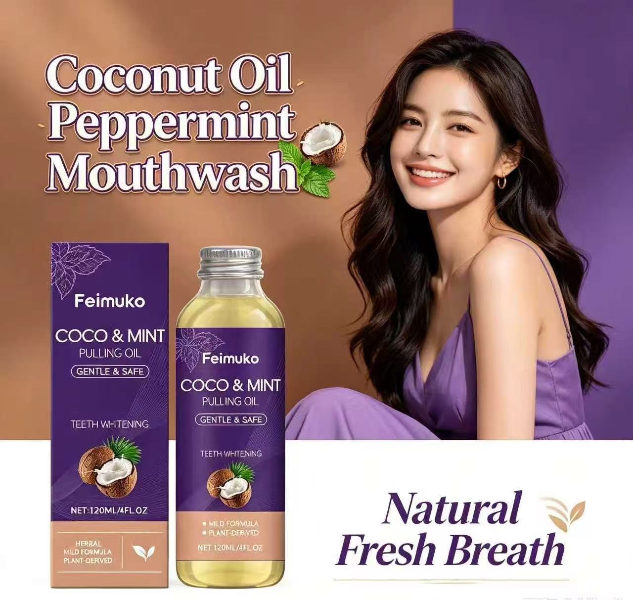 Obat Kumur Minyak Kelapa Peppe - Teeth Whitening With Coconut Oil ulasan dan harga