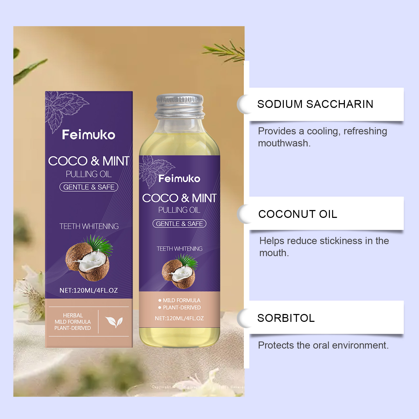 Obat Kumur Minyak Kelapa Peppe - Teeth Whitening With Coconut Oil ulasan dan harga