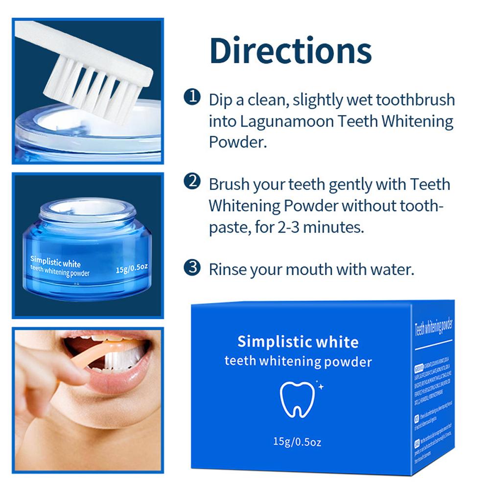 15g Bubuk Pemutih Gigi Premium - Teeth Whitening Groupon ulasan dan harga