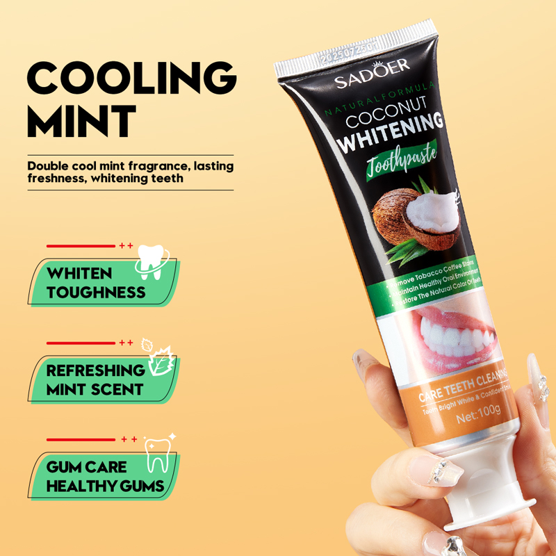Pasta Gigi Pemutih Gigi Minyak - Teeth Whitening With Coconut Oil ulasan dan harga