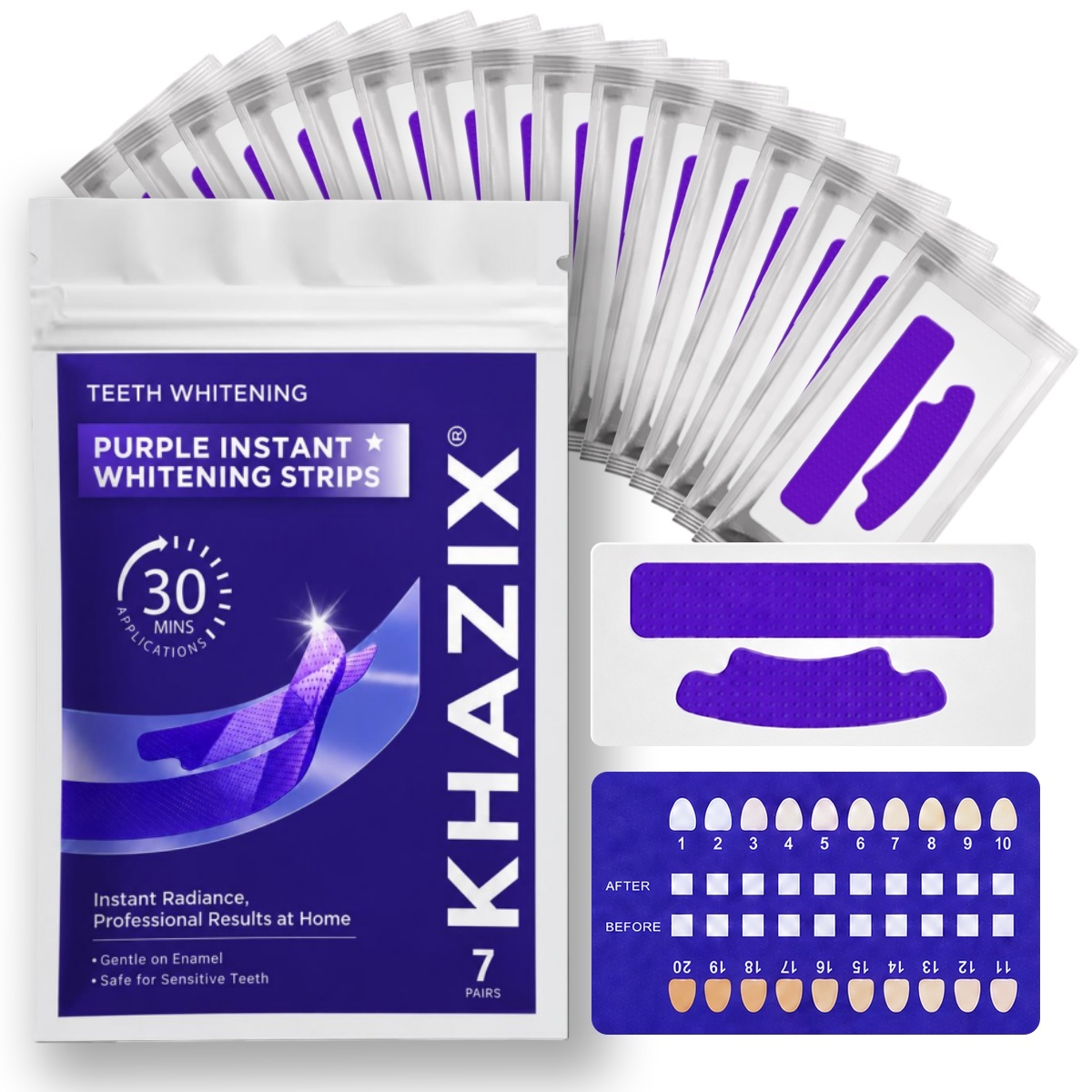 1/7 Pasang Strip Pemutih Gigi  - Teeth Whitening Strips Crest ulasan dan harga