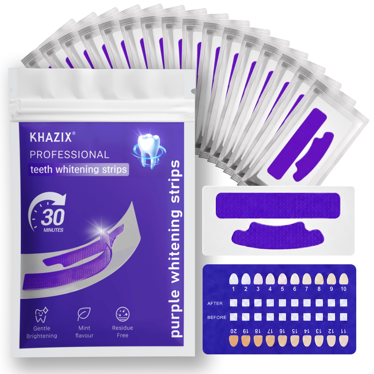 7PCS Strip Pemutih Gigi untuk  - Teeth Whitening Strips Crest ulasan dan harga
