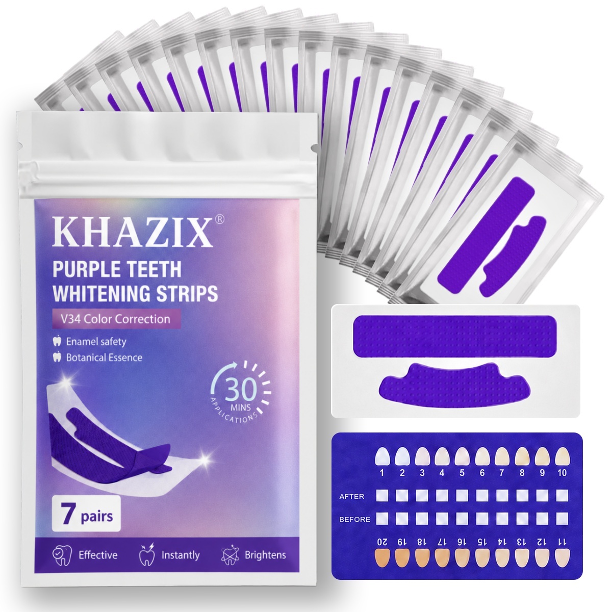 1/7 pasang Strip Pemutih Gigi  - Teeth Whitening Strips Crest ulasan dan harga