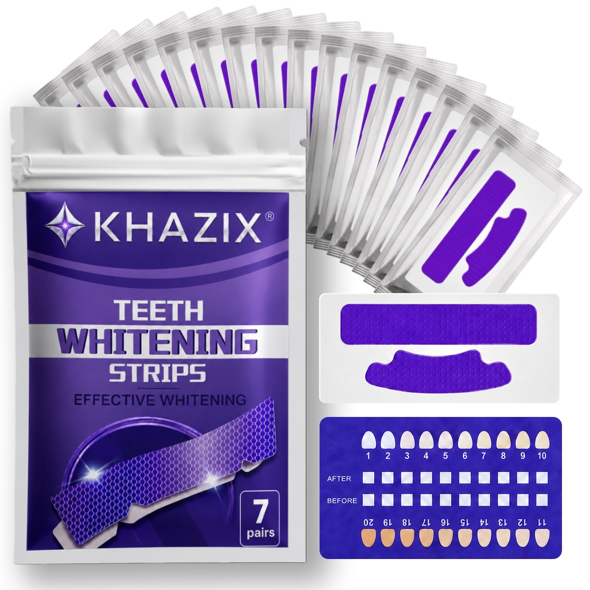 1/7 pasang Strip Pemutih Gigi  - Teeth Whitening Strips Crest ulasan dan harga
