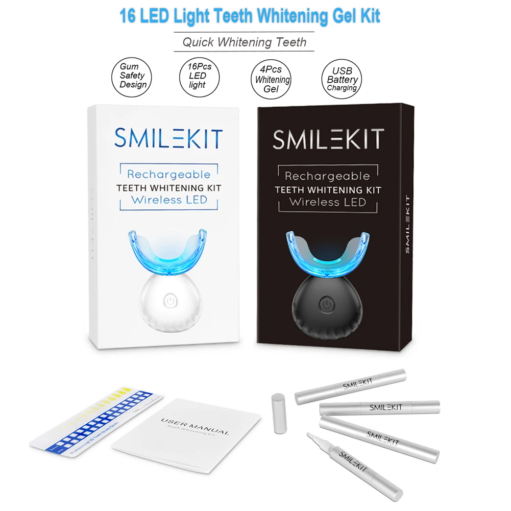 Kit pemutih gigi Mini 16 LED c - Teeth Whitening With Peroxide ulasan dan harga