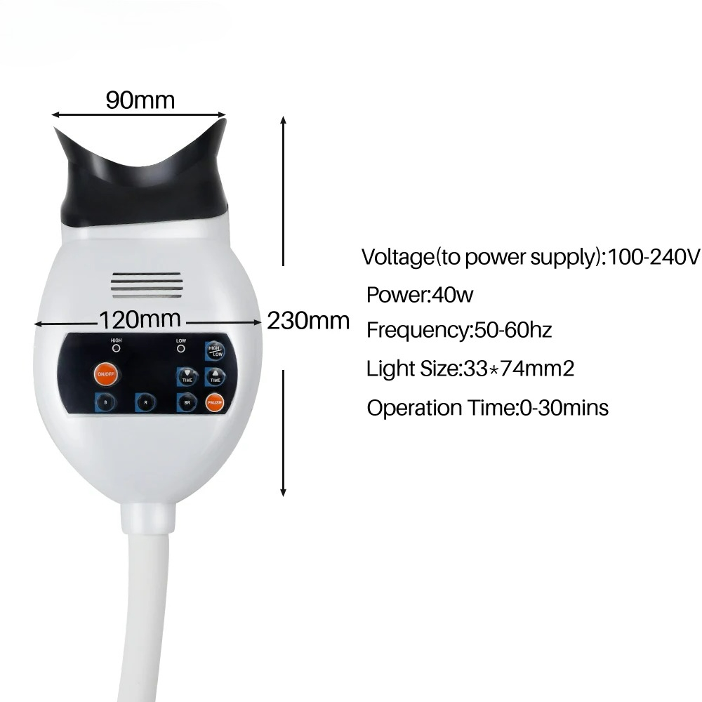 Lampu Pemutih Gigi LED 3 Warna - Teeth Whitening With Led Light ulasan dan harga
