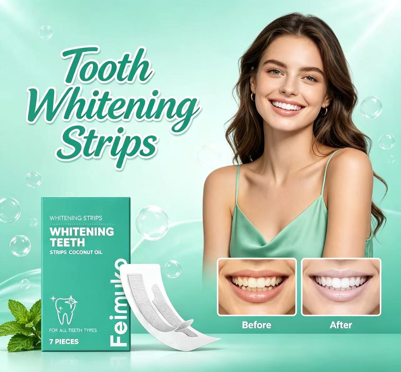 Strip Pemutih Gigi Minyak Kela - Teeth Whitening With Coconut Oil ulasan dan harga