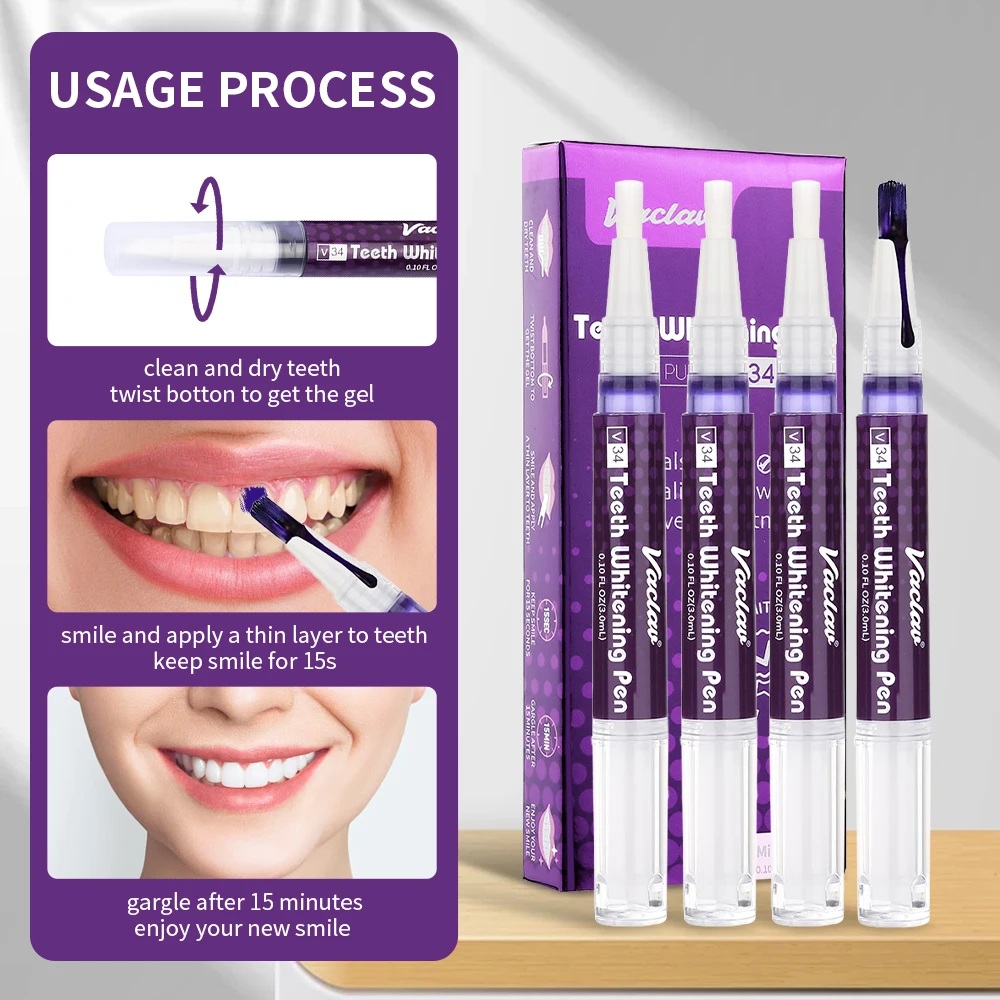 Vaclav V34 Pena Gel Pemutih Gi - Teeth Whitening With Peroxide ulasan dan harga