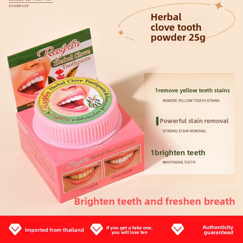 Bubuk Gigi Cengkeh/Kelapa Thai - Teeth Whitening Groupon ulasan dan harga